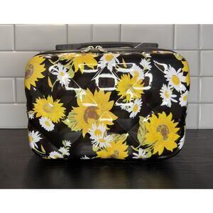 Sunflower Hard-Side Travel Case / Hardshell Vanity Case NEW